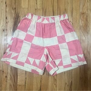 Bode Pink Quilt Shorts Size XS/S